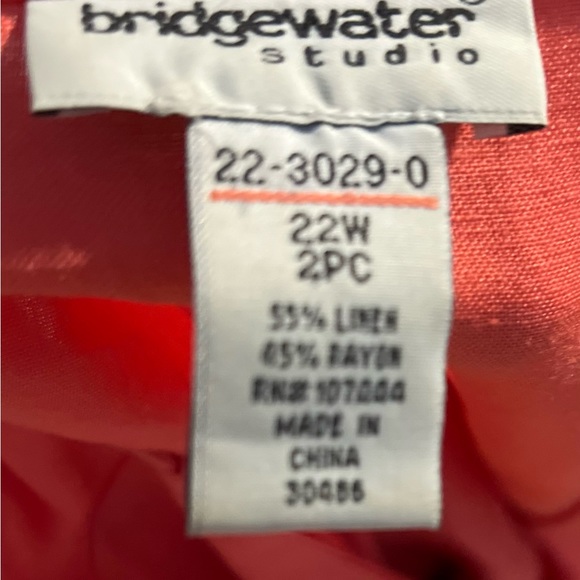Women Bridgewater studio salmon women Skirt Suit size 22W Church - Picture 10 of 10